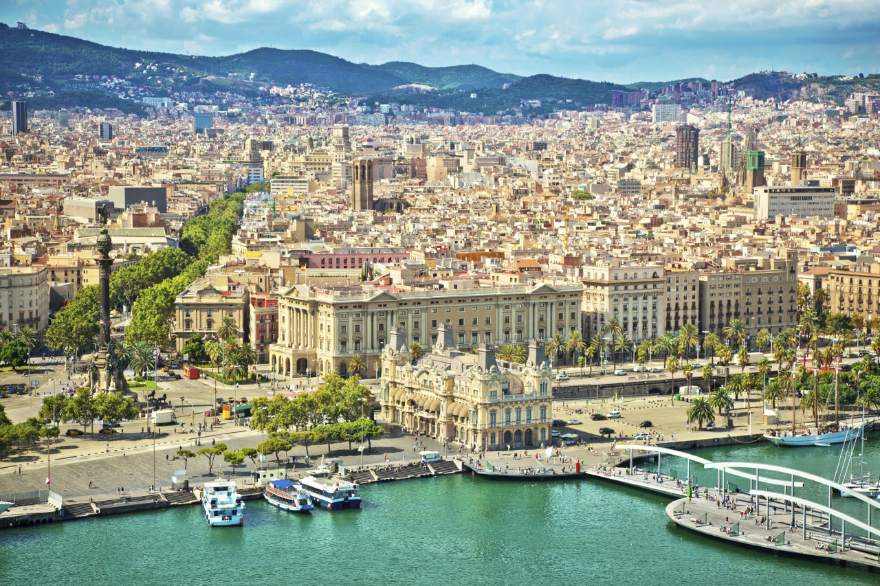 Barcelona Hafen Stadt